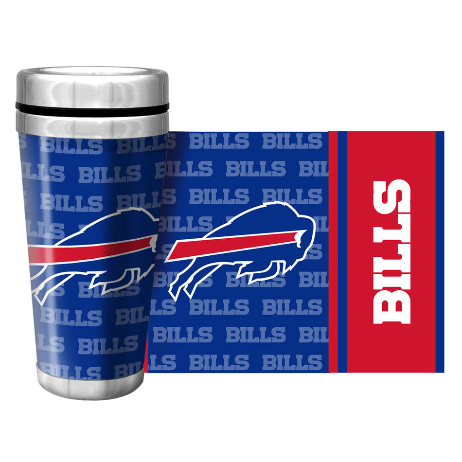 Buffalo Bills Travel Mug - Full Wrap