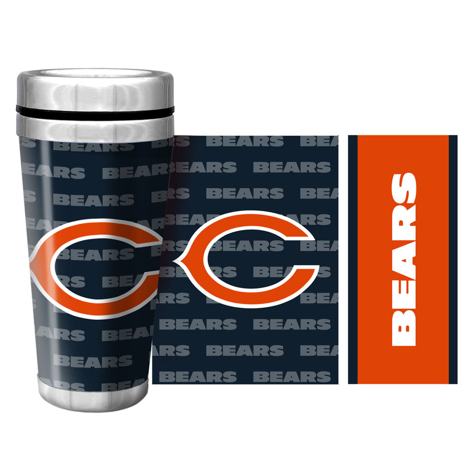 Chicago Bears Full Wrap Travel Mug