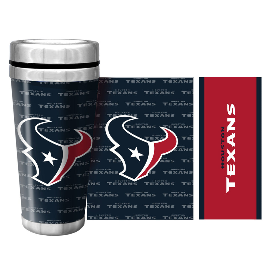 Houston Texans Full Wrap Travel Mug