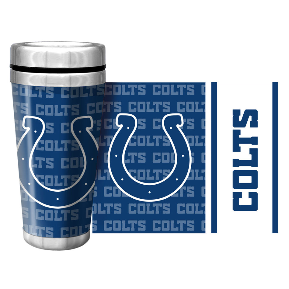 Indianapolis Colts Full Wrap Travel Mug