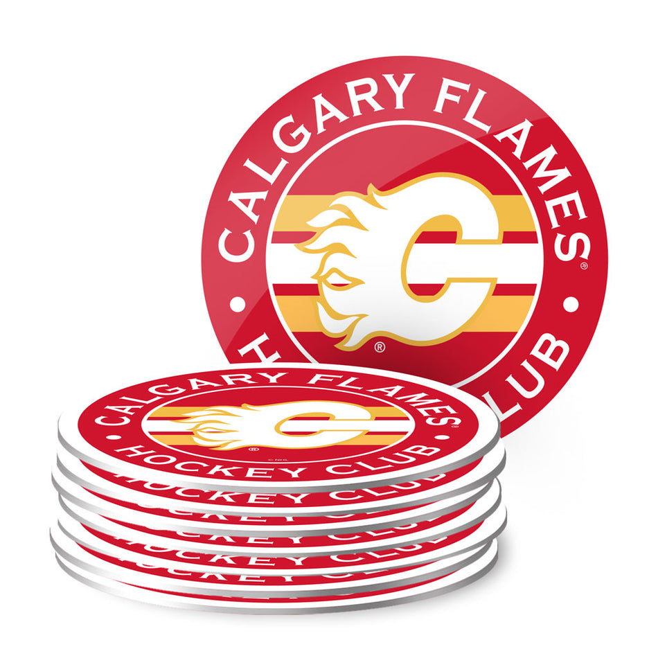 Calgary Flames Coasters - Eight Pack