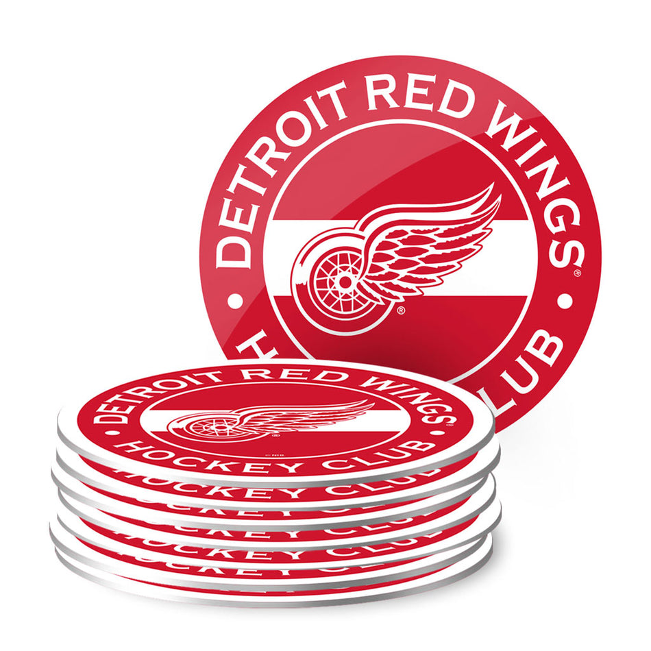 Detroit Red Wings Coasters - Eights Pack Set