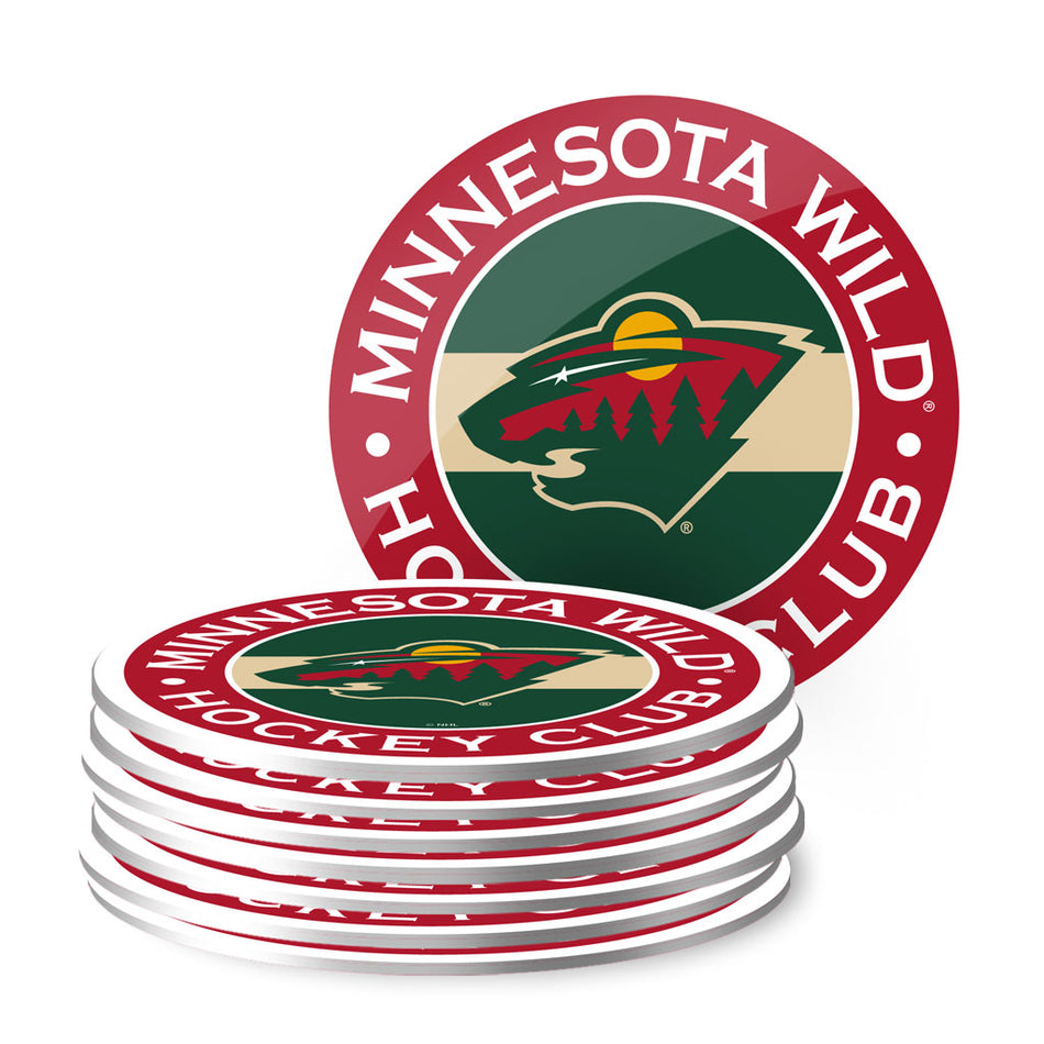 Minnesota Wild Coasters - Eight Pack Set