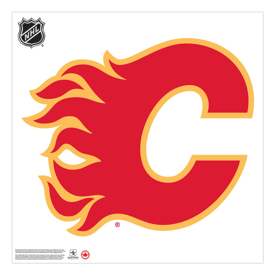 Calgary Flames 36x36 Team Logo Repositional Wall Decal