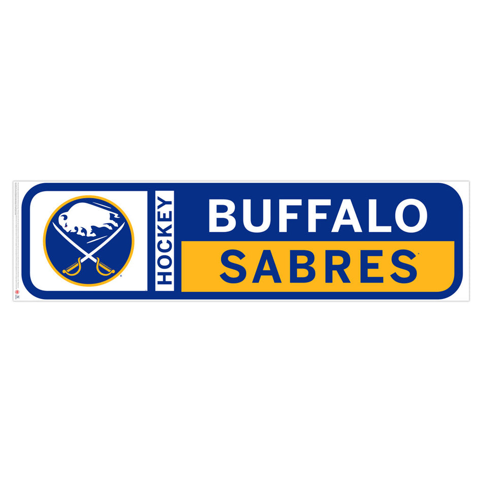 Buffalo Sabres 90x23 Team Repositional Wall Decal Design 56