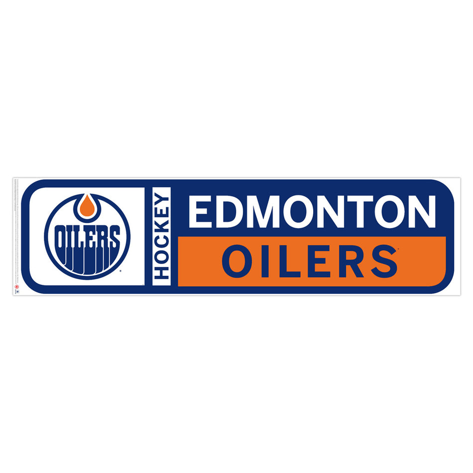 Edmonton Oilers Wall Decal | Team 23" x 90"