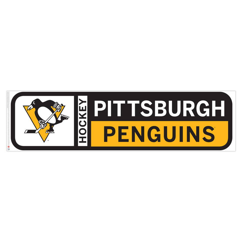 Pittsburgh Penguins 90x23 Team Repositional Wall Decal Design 56