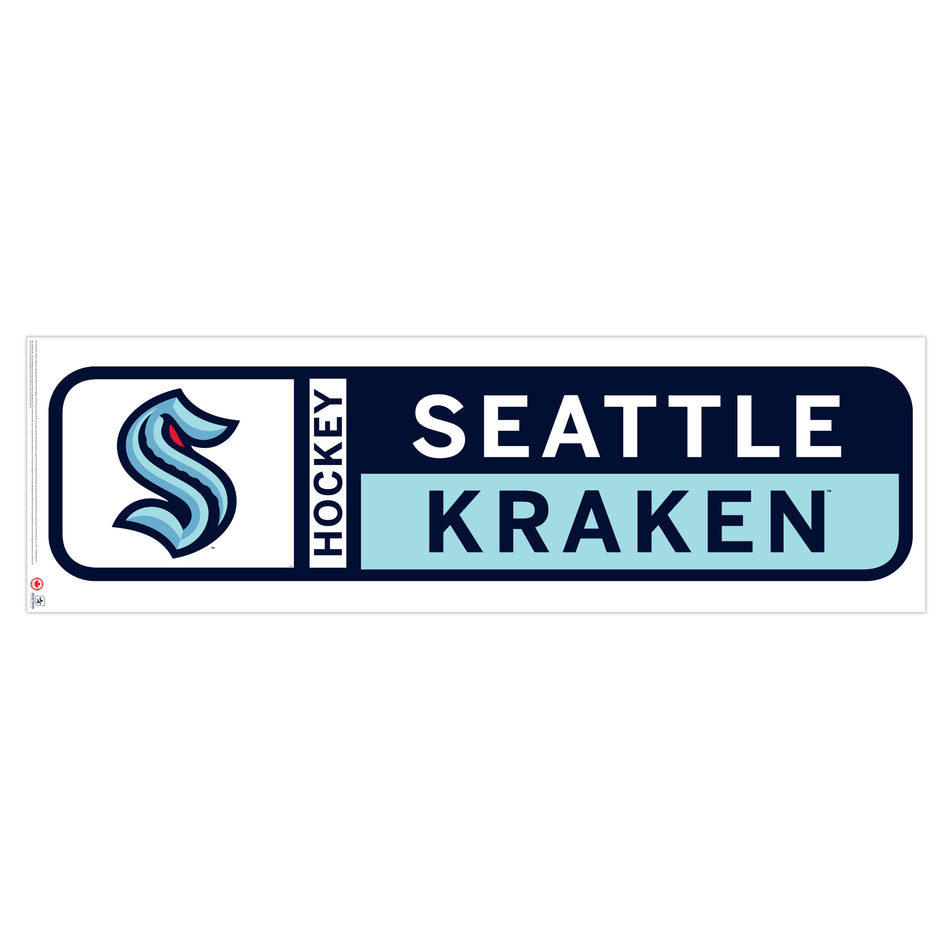 Seattle Kraken 90x23 Team Repositional Wall Decal Design 56