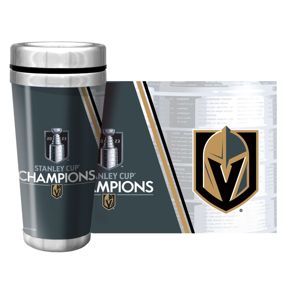Vegas Golden Knights Stanley Cup Champions Travel Mug - 16 oz. Full Wrap