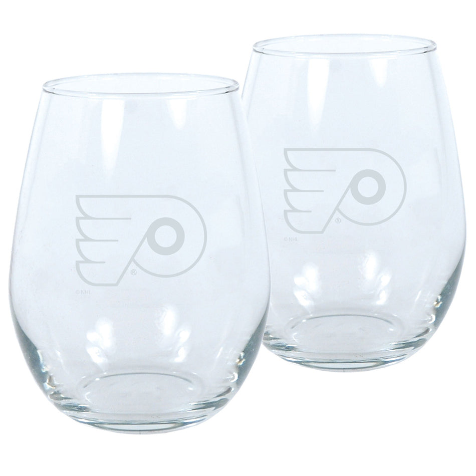 Philadelphia Flyers 2pk Wine Glass Set
