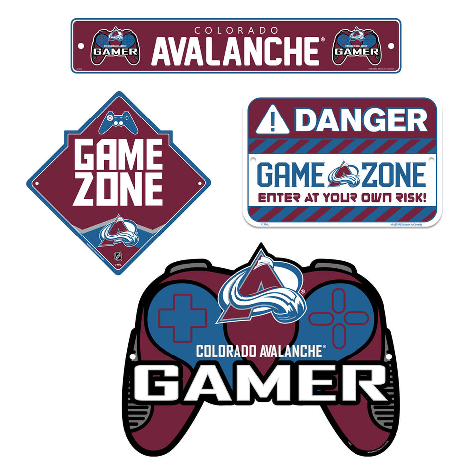 Colorado Avalanche Gaming Sign Set - 4 Piece
