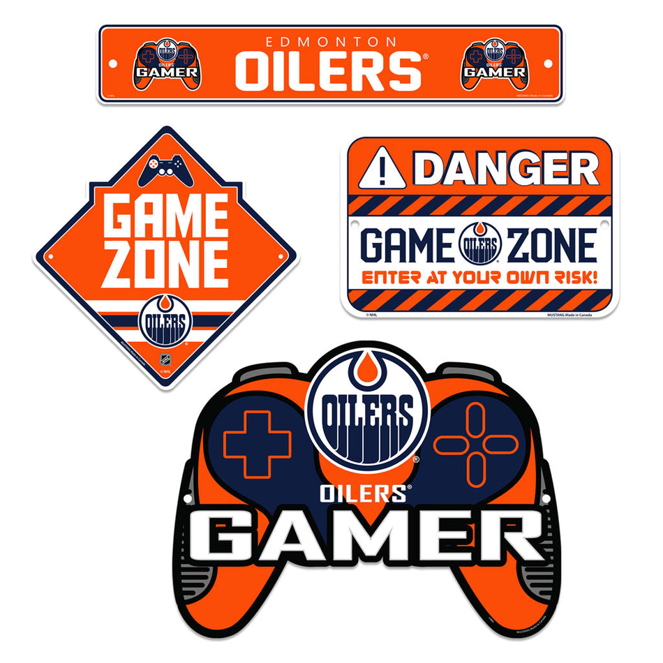 Edmonton Oilers Sign Set | Gamer Four Pack