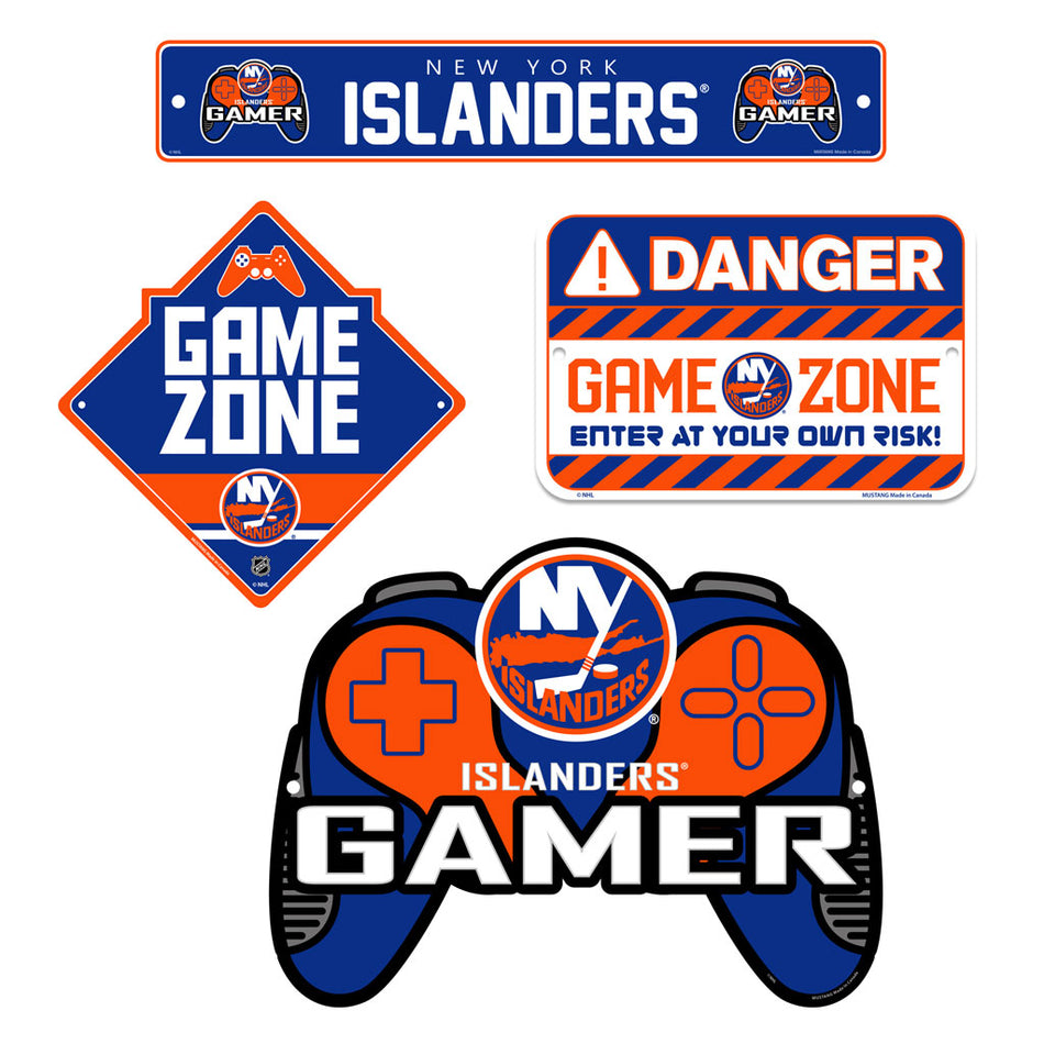 New York Islanders Gaming Sign Set - 4 Piece