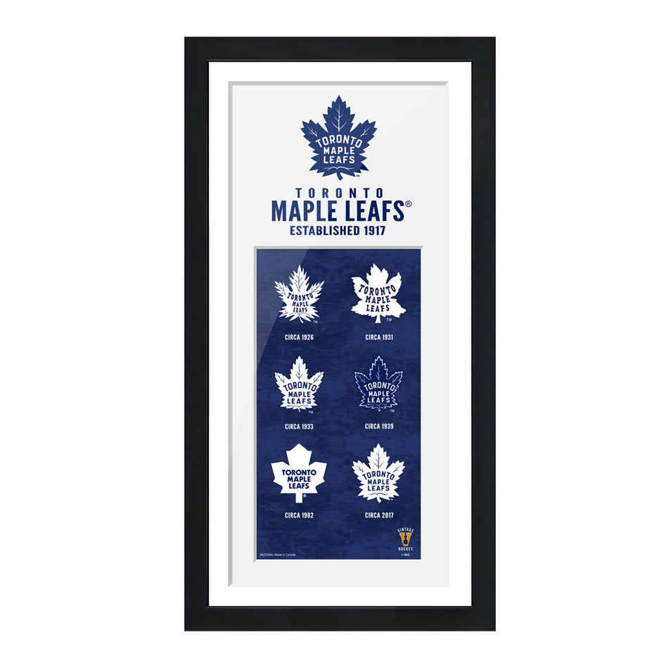 Toronto Maple Leafs Frame - 6" x 12" Logos to History