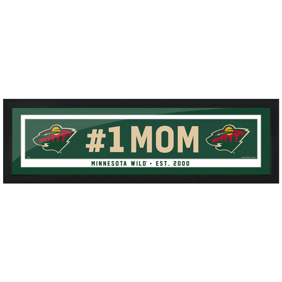 Minnesota Wild  #1 Mom 6x22 Frame
