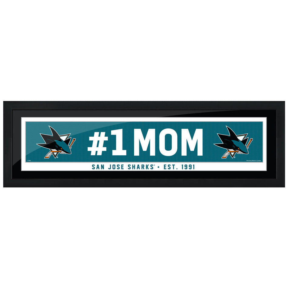 San Jose Sharks  #1 Mom 6x22 Frame