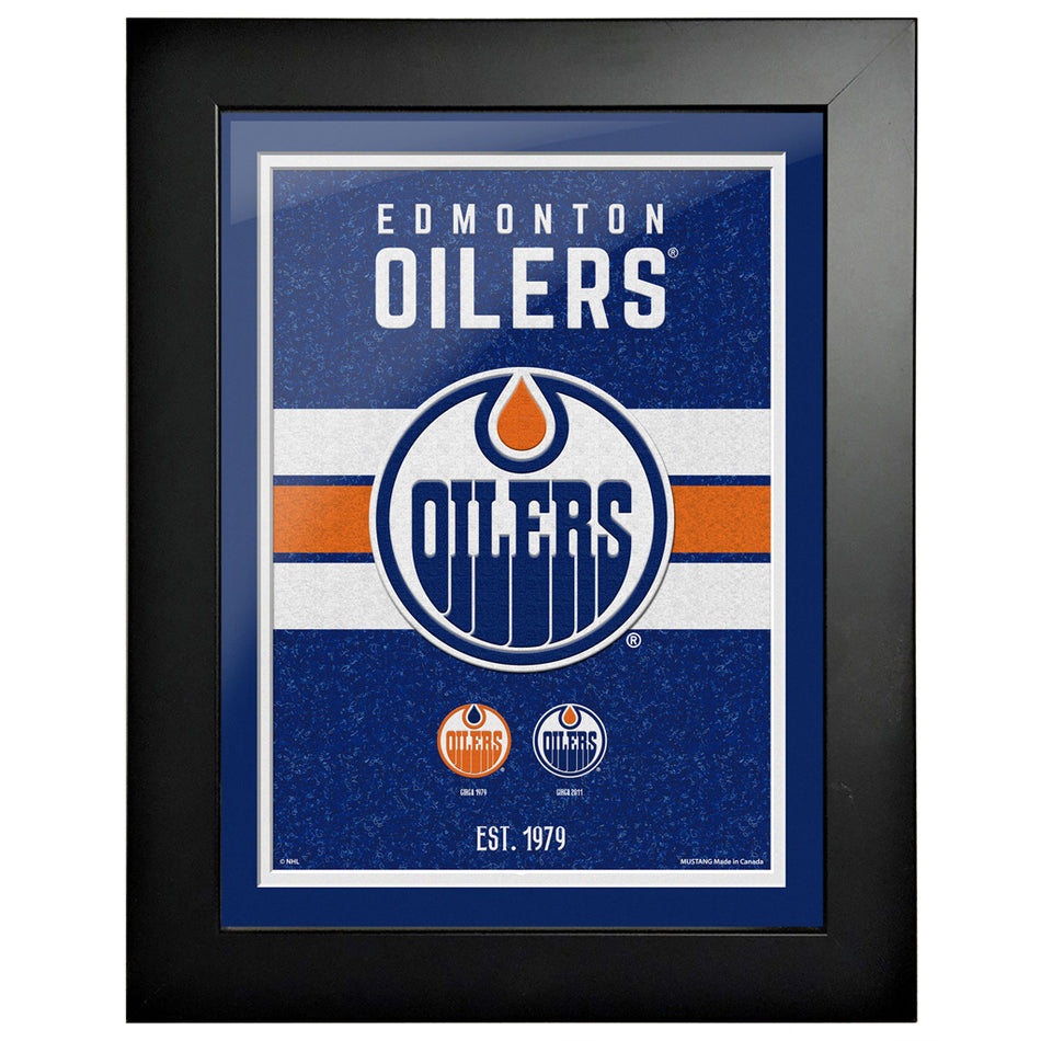 Edmonton Oilers Wall Art | Team Tradition Frame 12" x 16"