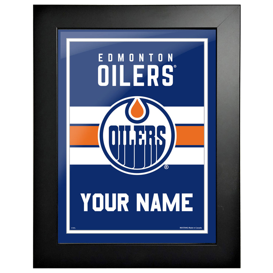 Edmonton Oilers Wall Art | Personalized Frame 12" x 16"