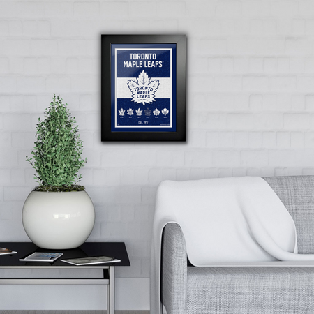 Toronto Maple Leafs Art-Team Tradition Frame 12"x16" in living room
