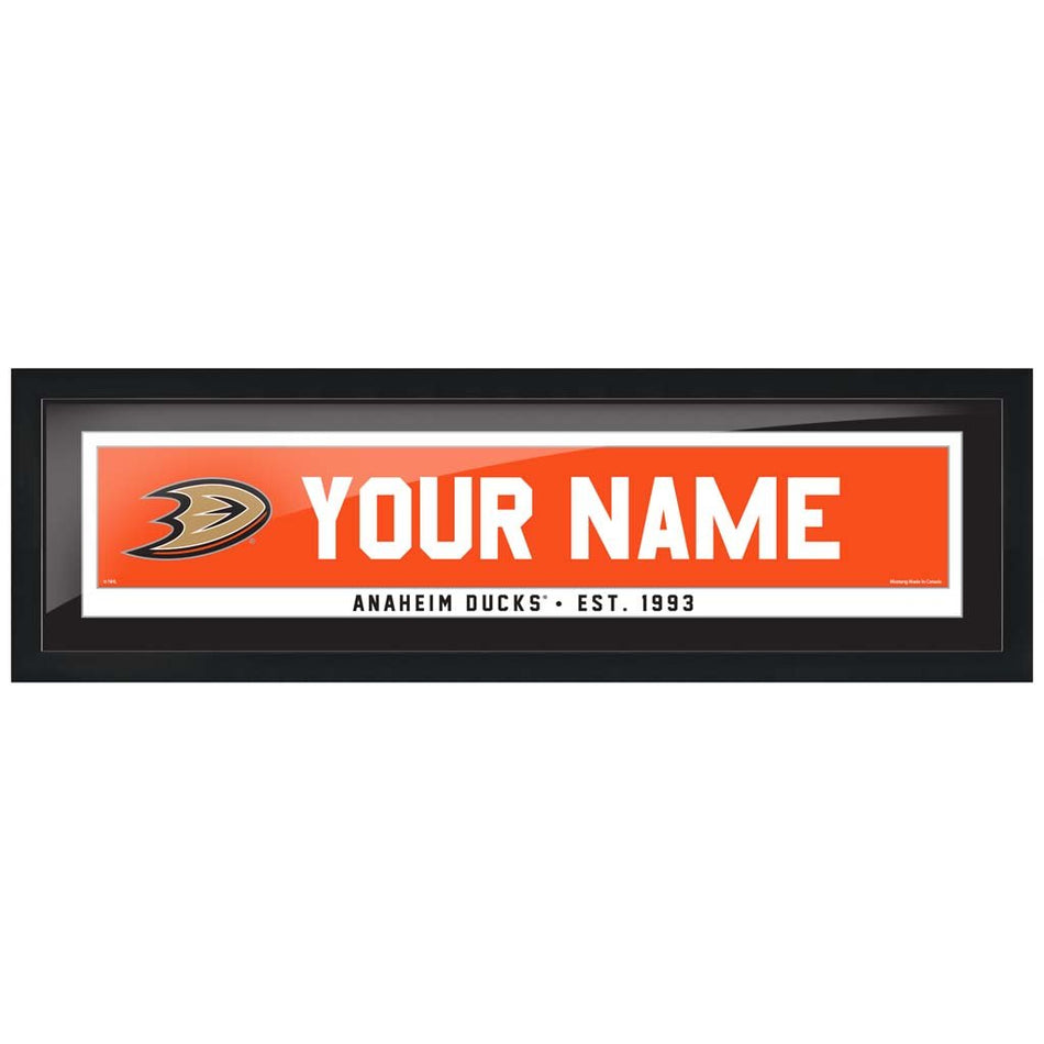 Anaheim Ducks-6x22 Team Personalized Pic Frame