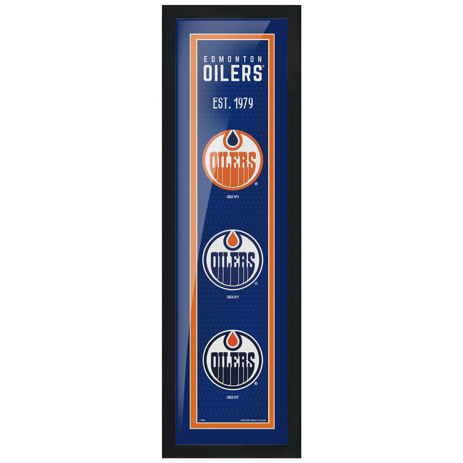 Edmonton Oilers Wall Art | Tradition Frame 6" x 22"