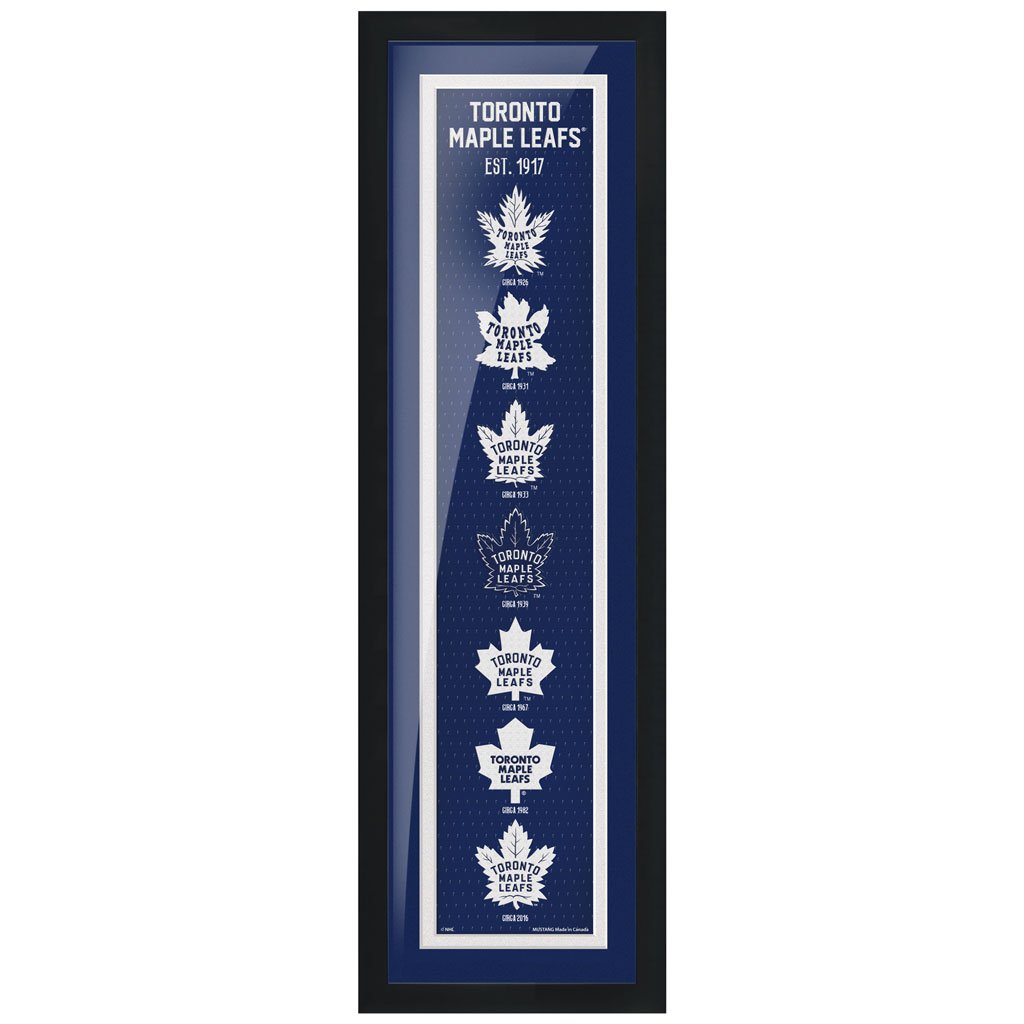 Toronto Maple Leafs 6" x 22" Tradition Framed Sign - Sports Decor