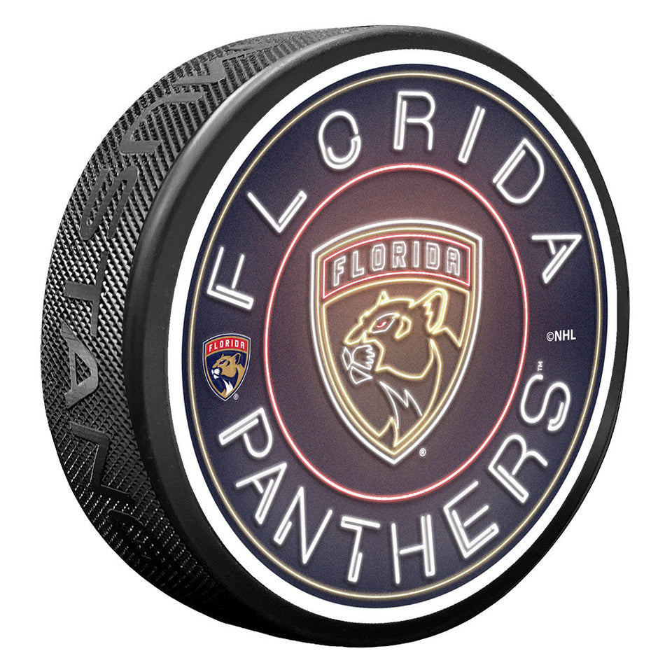 Florida Panthers Puck - Neon