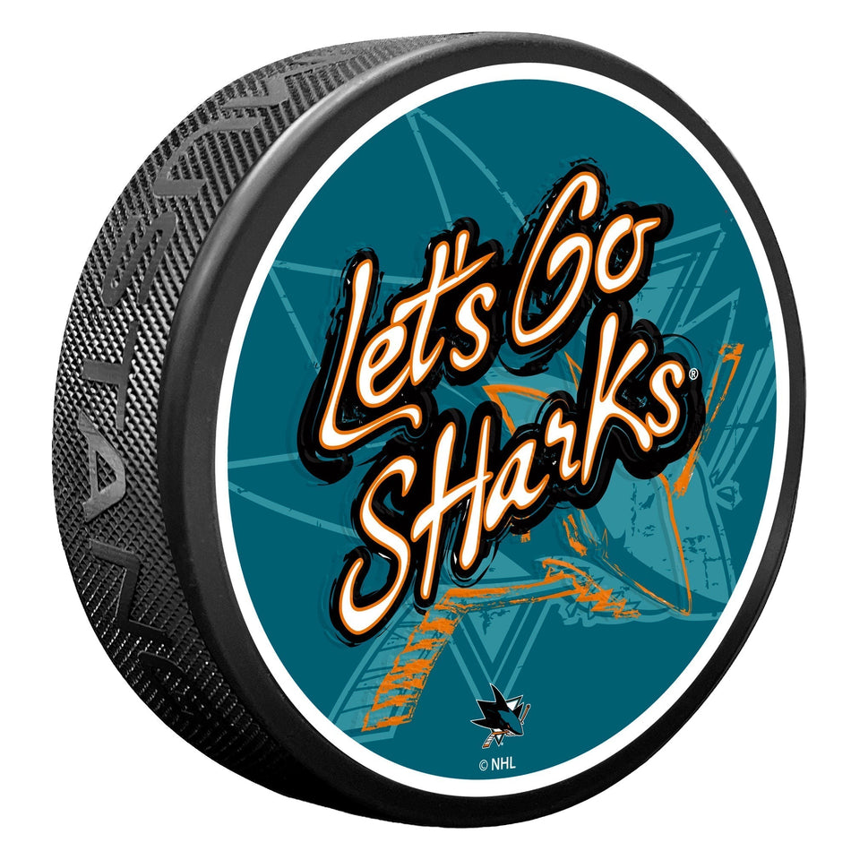 San Jose Sharks Puck - Let's Go