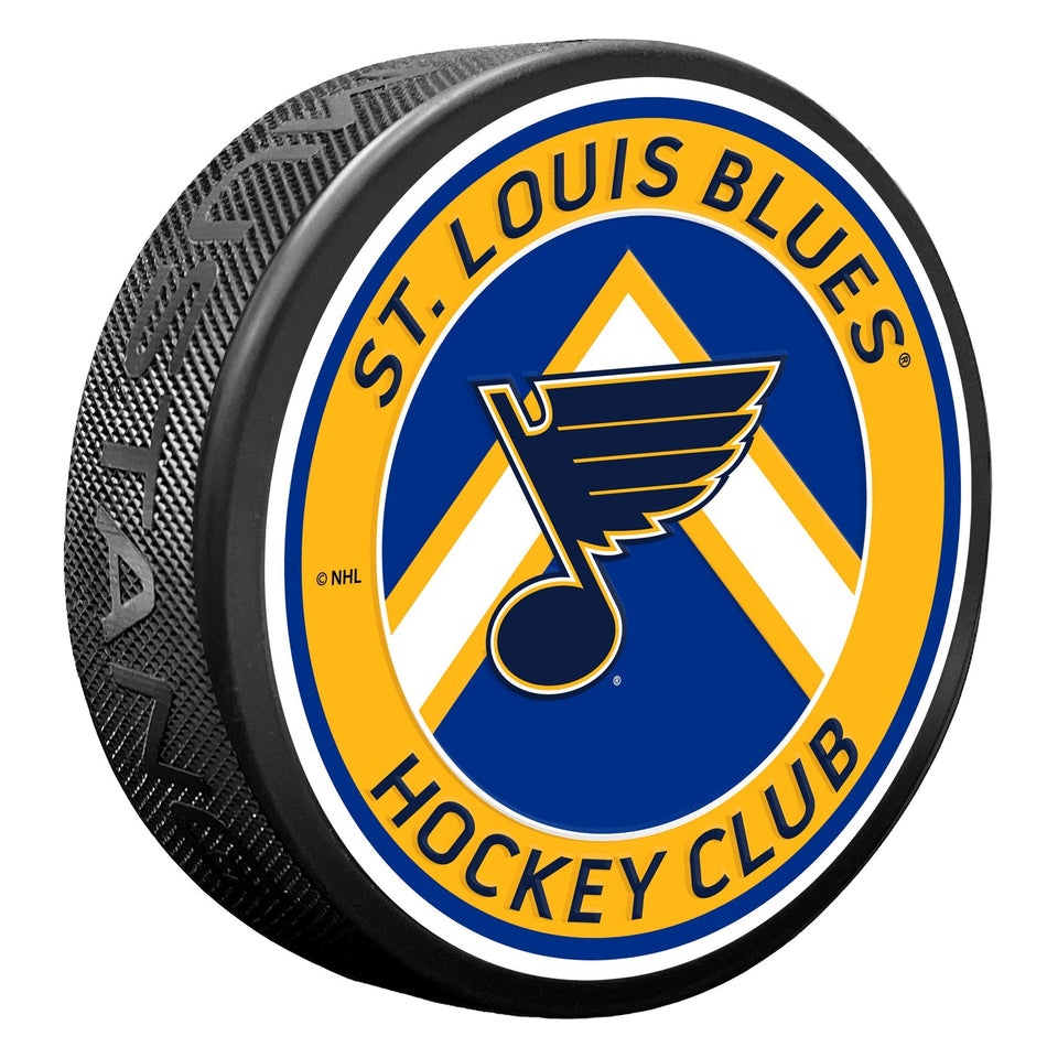 St. Louis Blues Puck - Chevron Banner