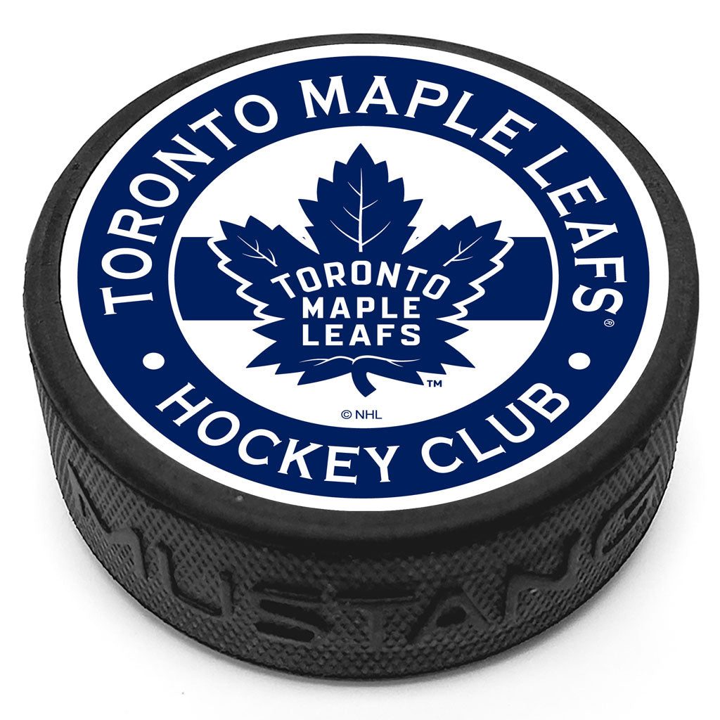 Toronto Maple Leafs Striped Textured Puck - Sports Decor