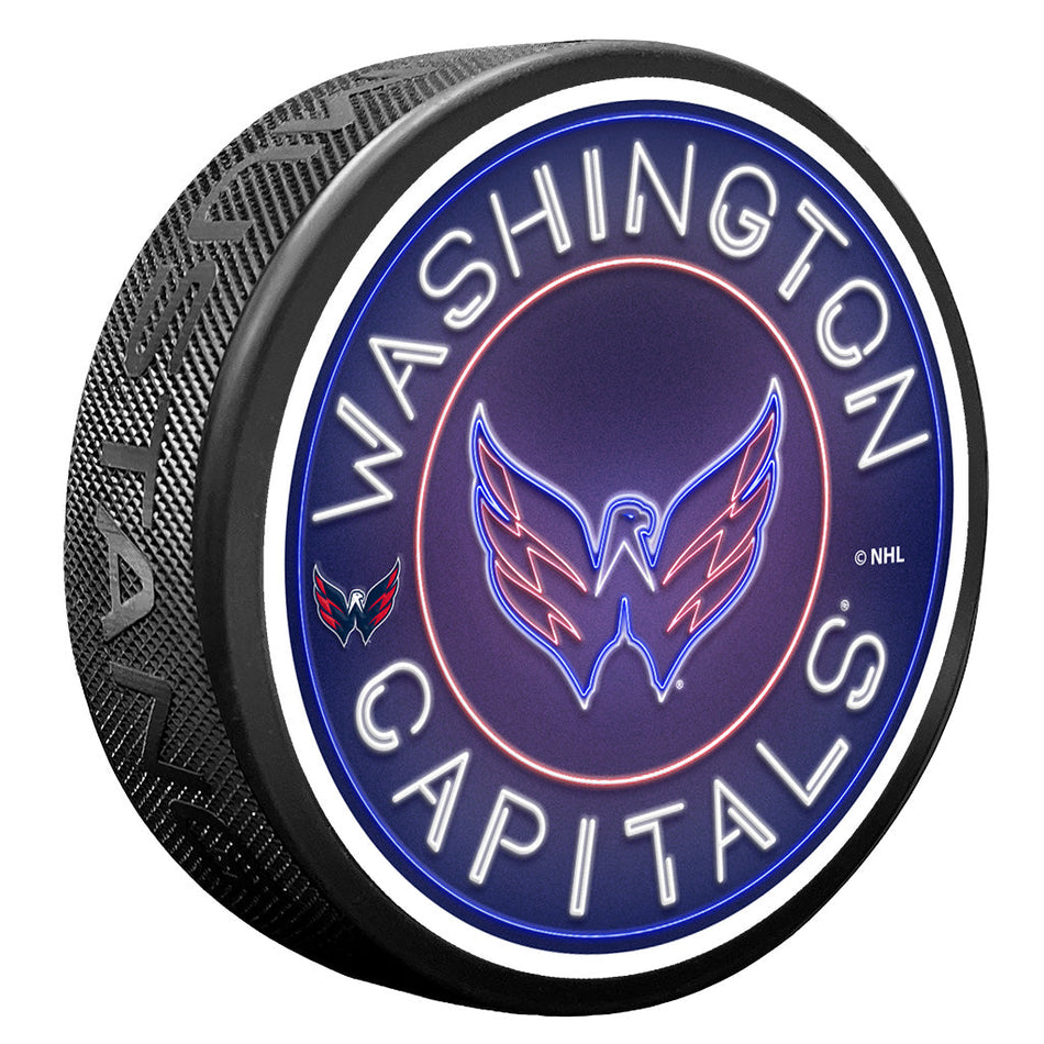 Washington Capitals Puck - Neon