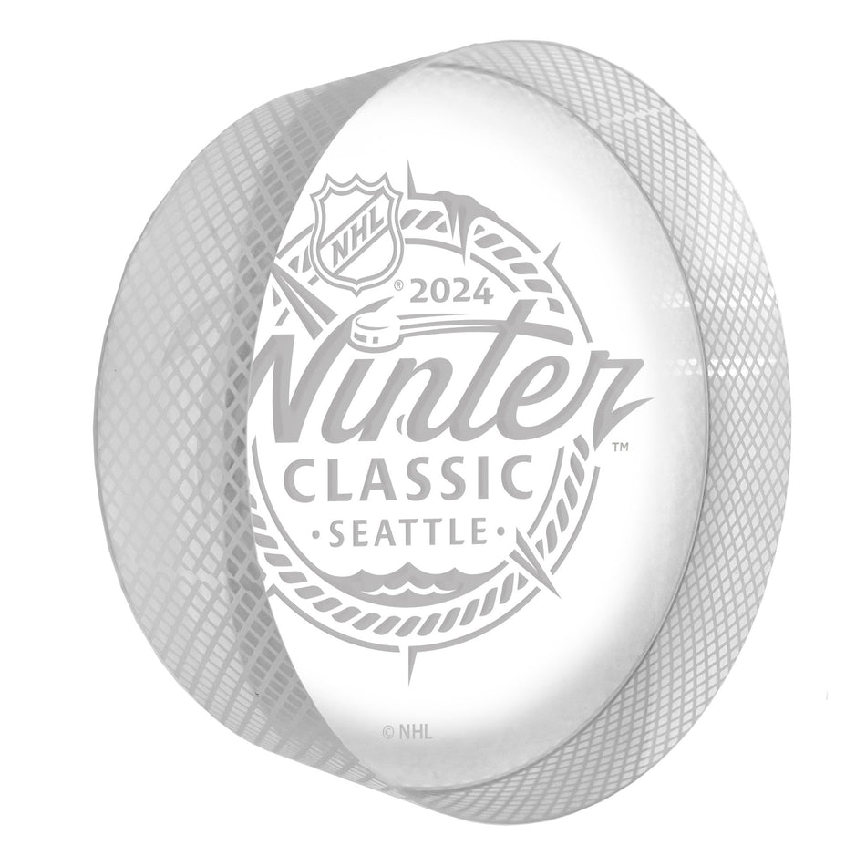 NHL Winter Classic 2024 Crystal Event Puck