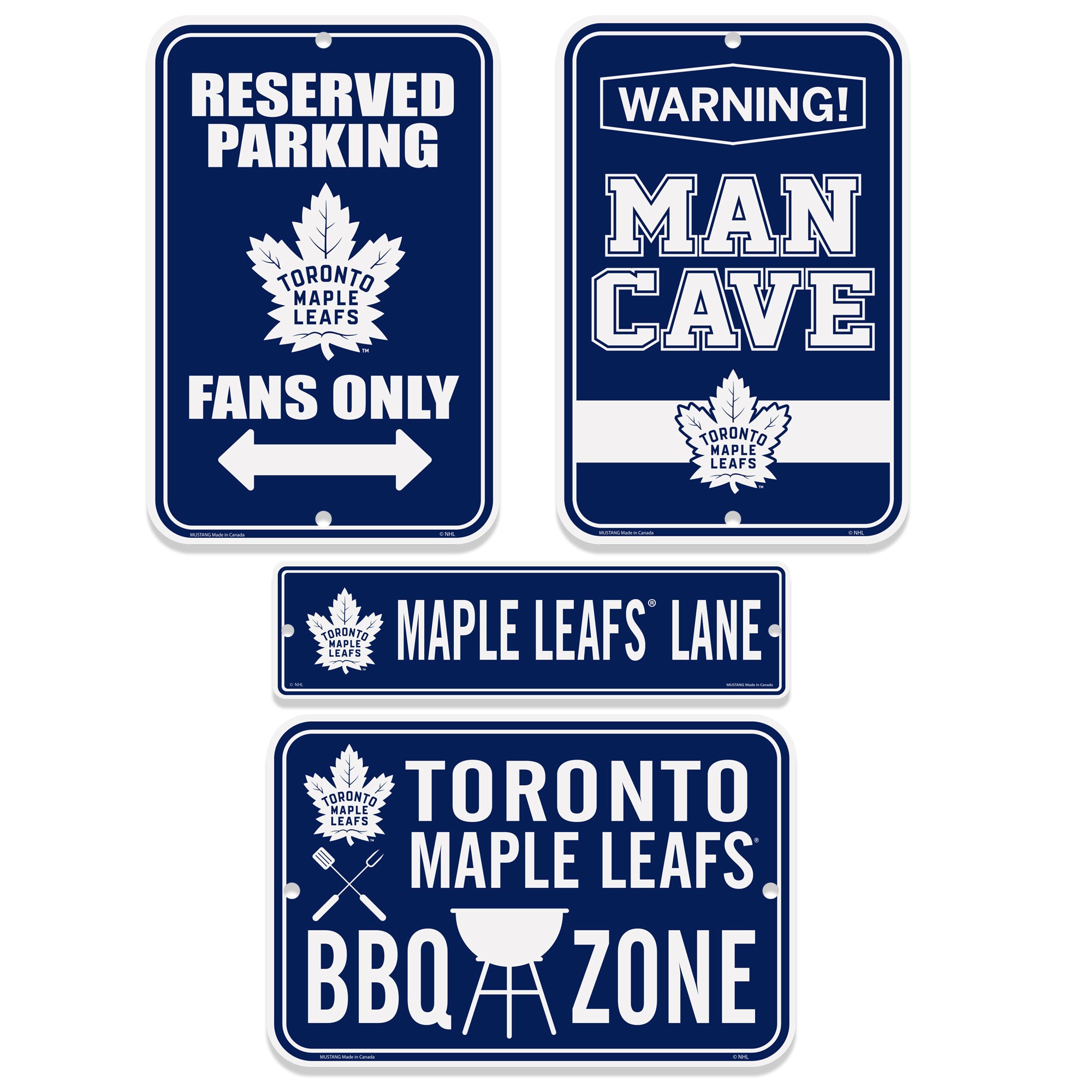 Toronto Maple Leafs Four Pack Fan Sign Set - Sports Decor