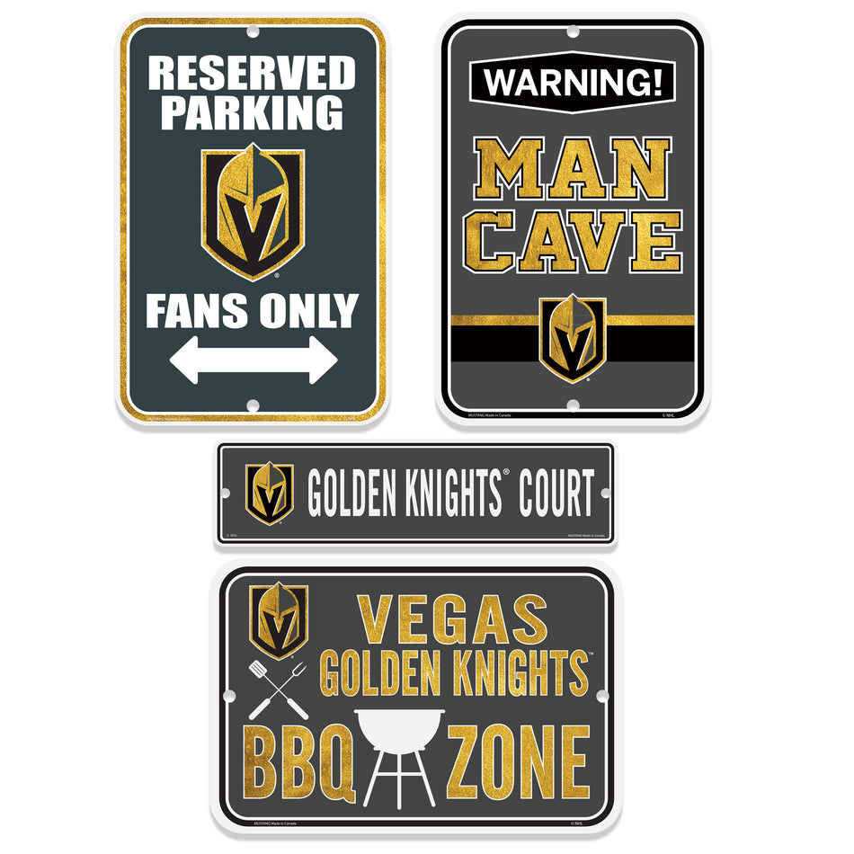 Vegas Golden Knights Fan Four Pack Sign Set