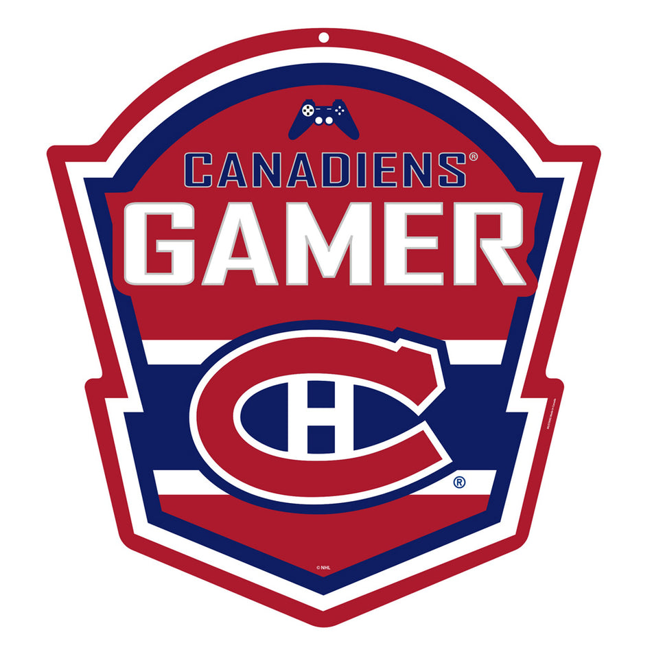 Montreal Canadiens 22" Gamer Controller Sign - PVC
