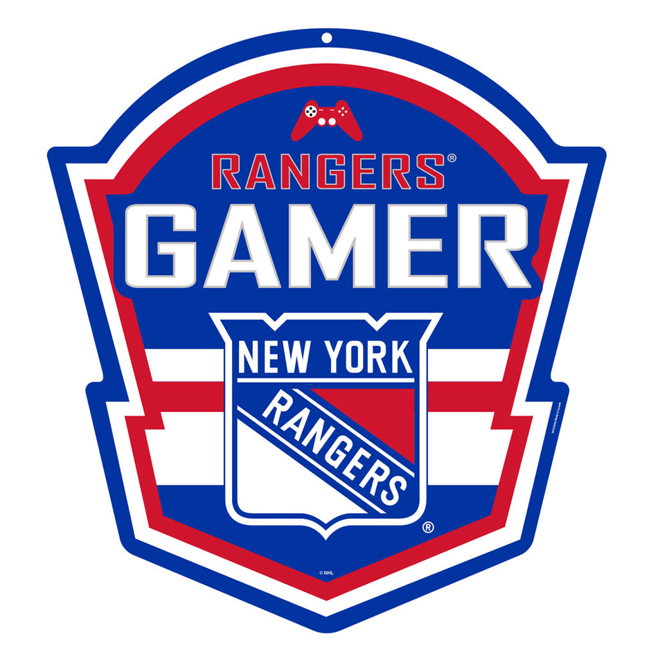 New York Rangers 22" Gamer Controller Sign - PVC