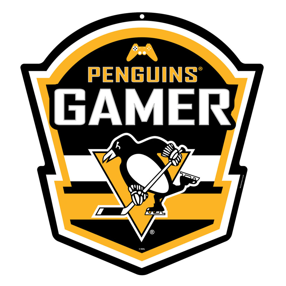 Pittsburgh Penguins 22" Gamer Controller Sign - PVC