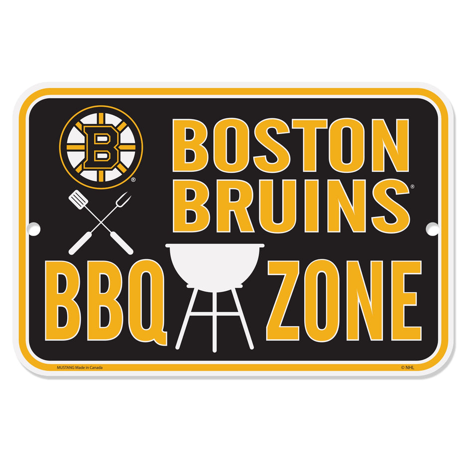 Boston Bruins Sign - 10" x 15" BBQ Zone