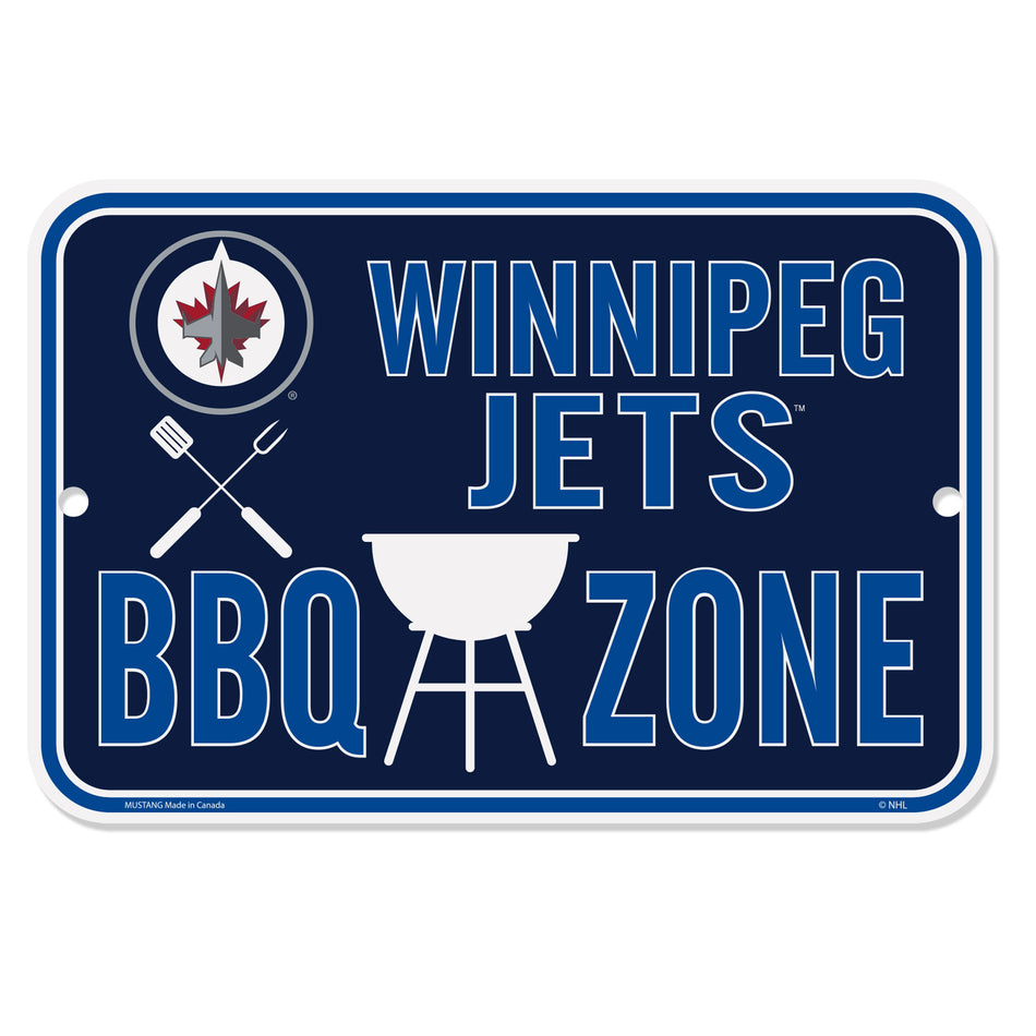 Winnipeg Jets Sign - 10" x 15" BBQ Zone