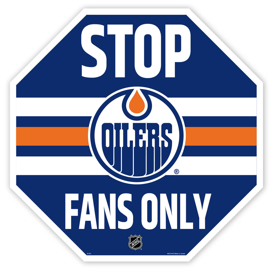 Edmonton Oilers Sign | Stop Fans Only 22"