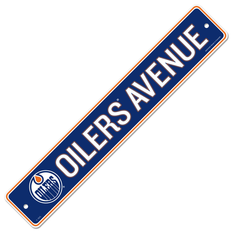 Edmonton Oilers Sign | Oilers Avenue 4" x 23"