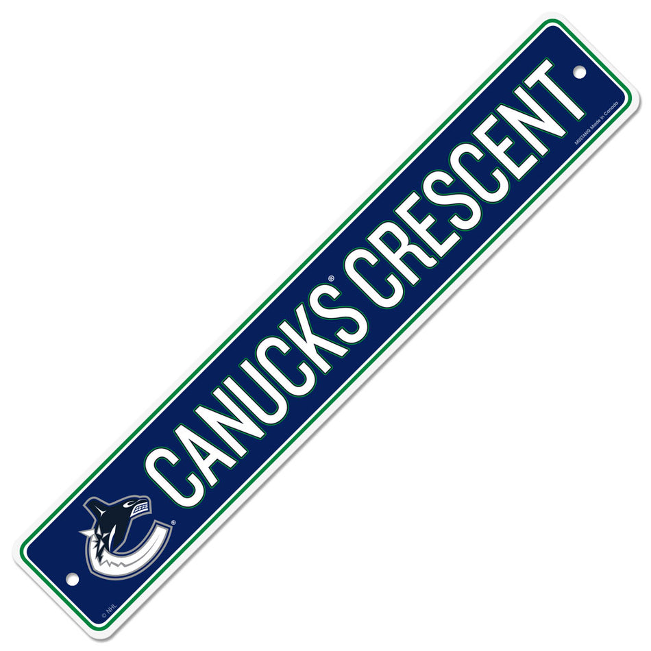 Vancouver Canucks 4x23 Street Sign