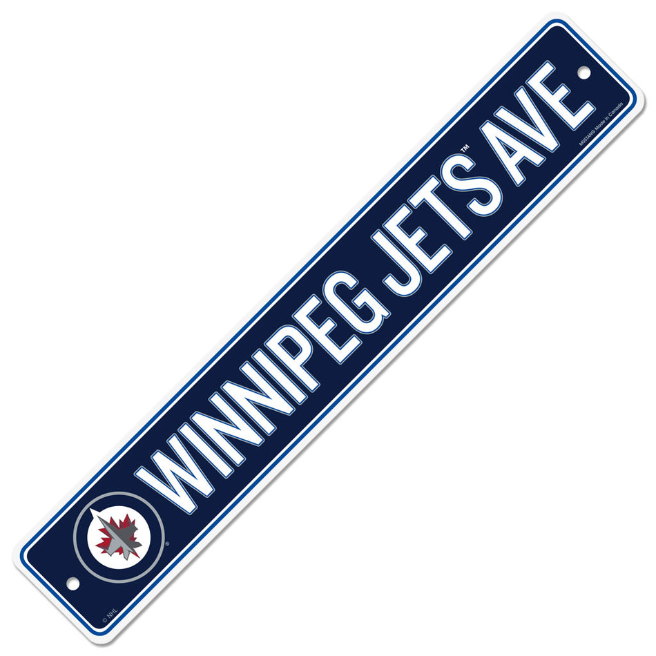 Winnipeg Jets 4x23 Street Sign