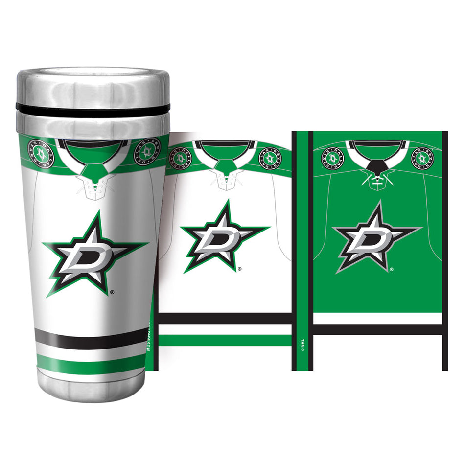 Dallas Stars Travel Mug | Jersey Full Wrap 16 oz.