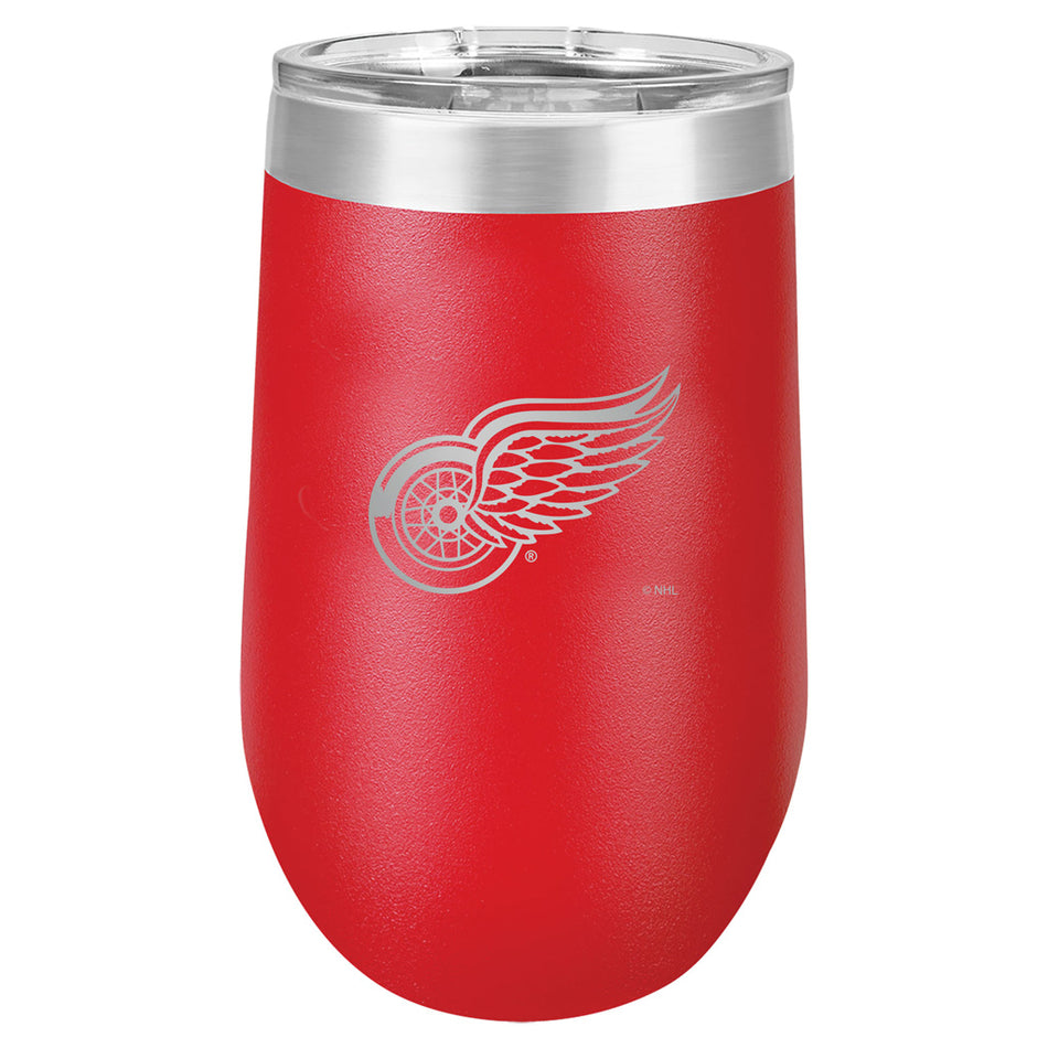 Detroit Red Wings Wine Glass - 16oz Red Polar Stemless