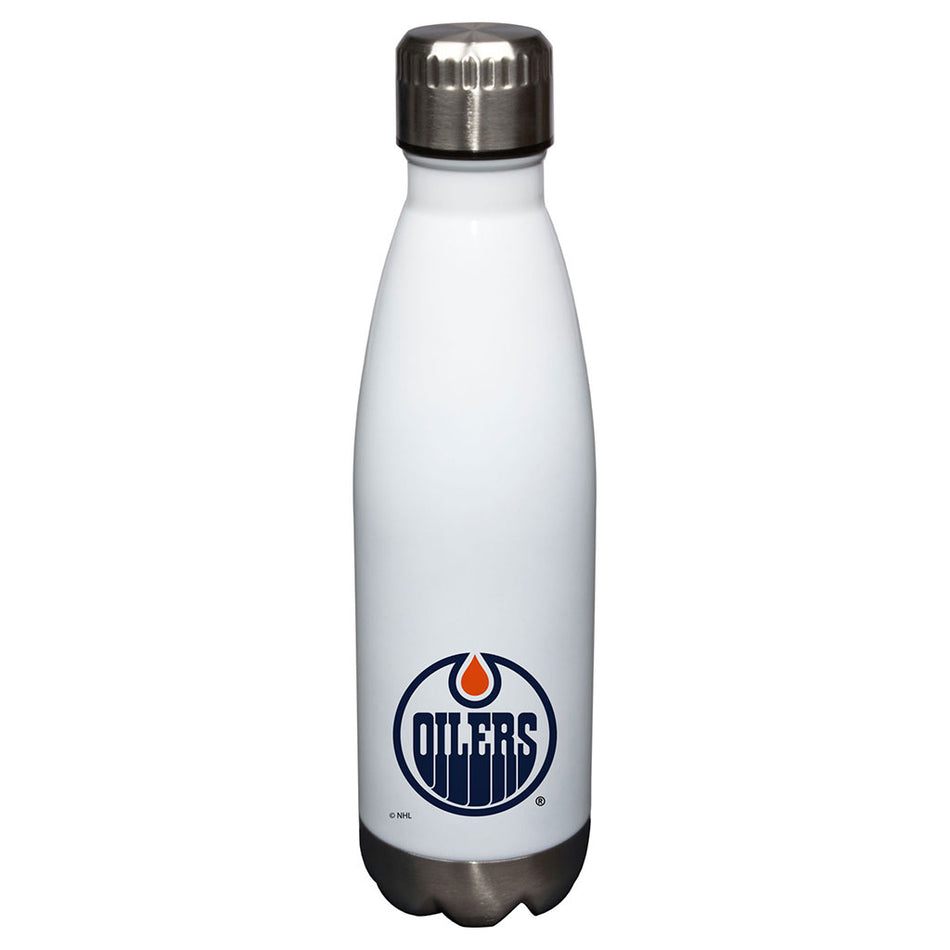 Edmonton Oilers Water Bottle | White Glacier 17 oz