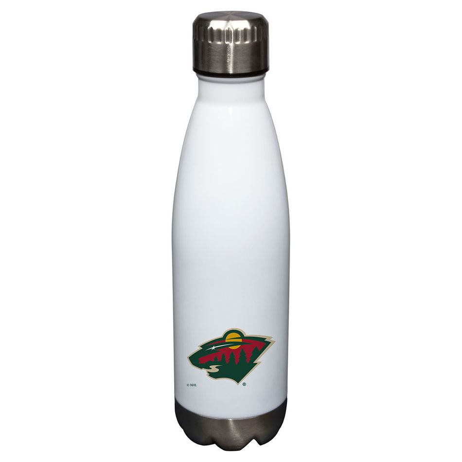 17oz White Minnesota Wild Glacier Water Bottle