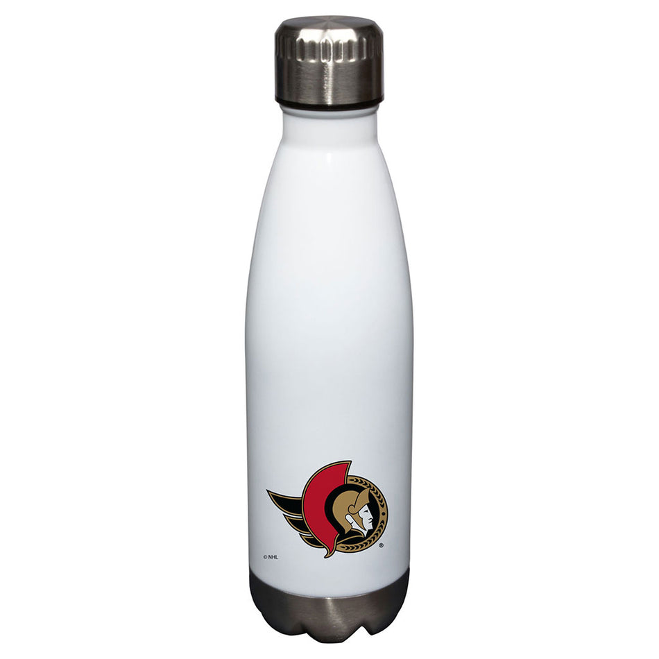 17oz White Ottawa Senators Glacier Water Bottle