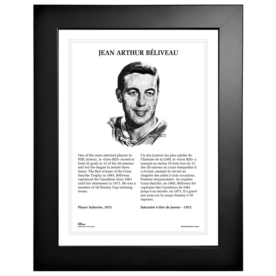 1972 Jean Beliveau - NHL Legends 12x16 Frame