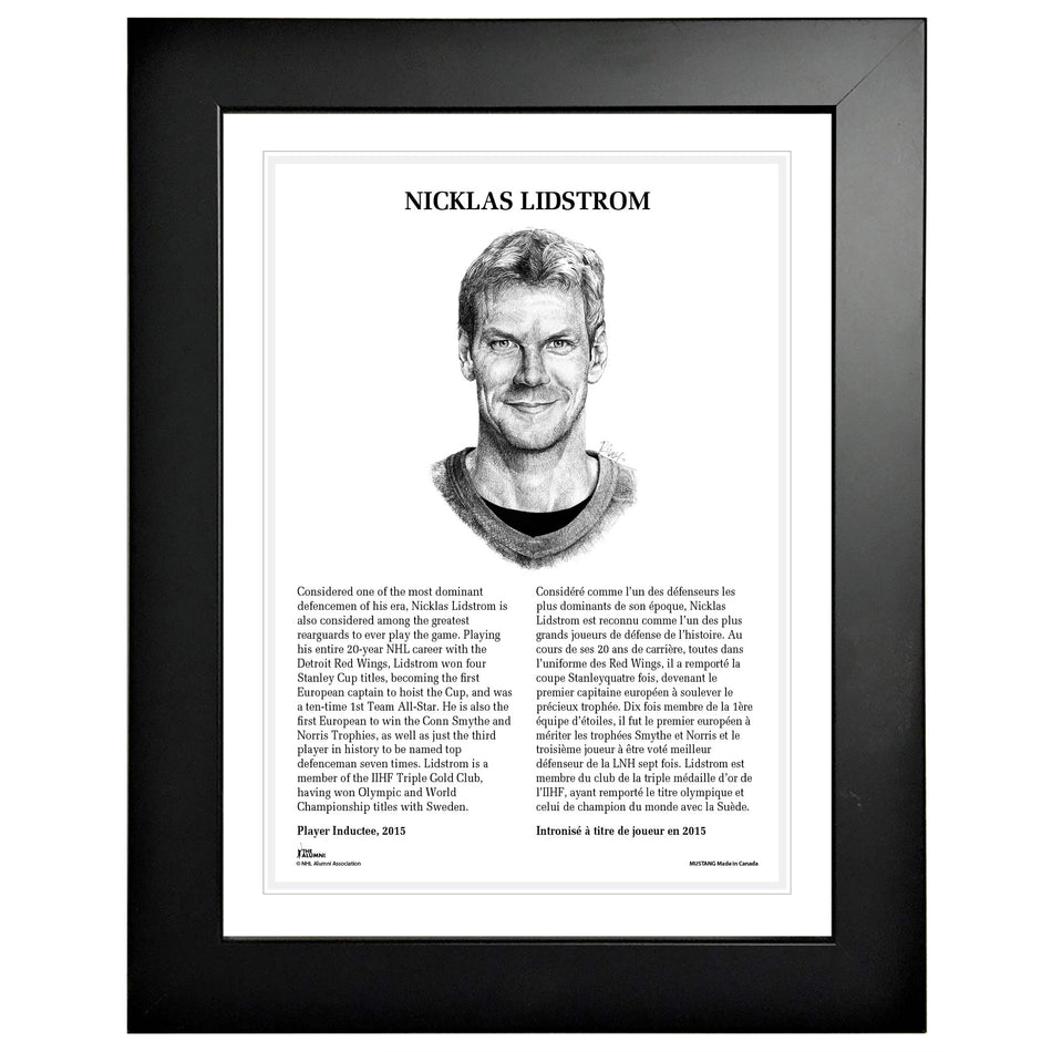 2015 Nicklas Lidstrom - NHL Legends 12x16 Frame